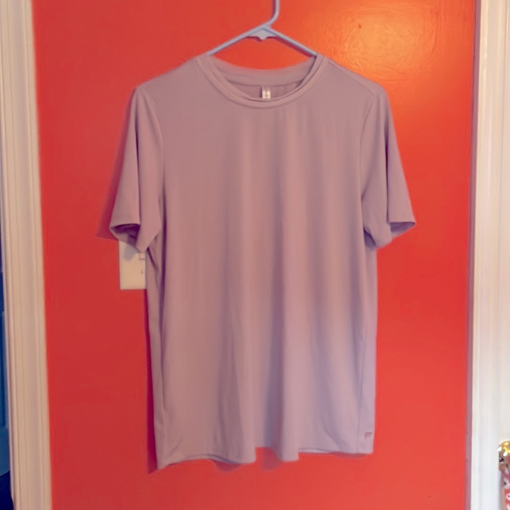 Fabletics Lavender Peak a Boo Tshirt